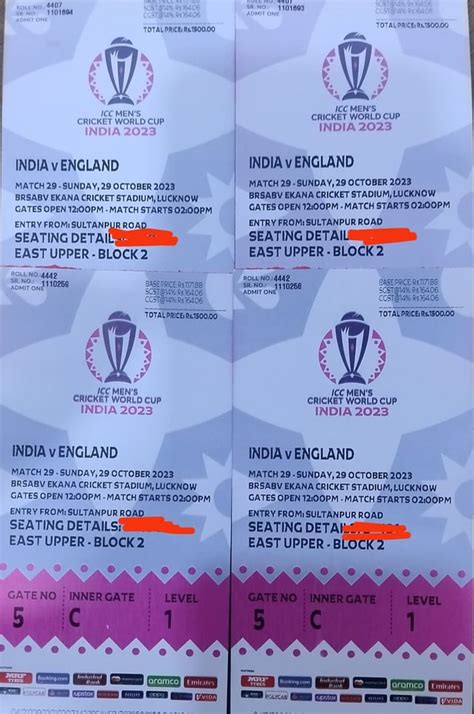 india vs england tickets price